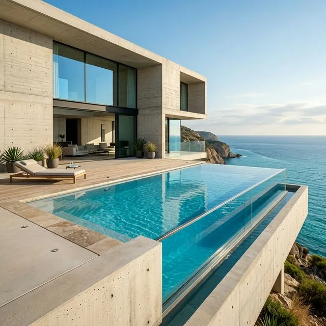 Piscina de obra nueva luxury