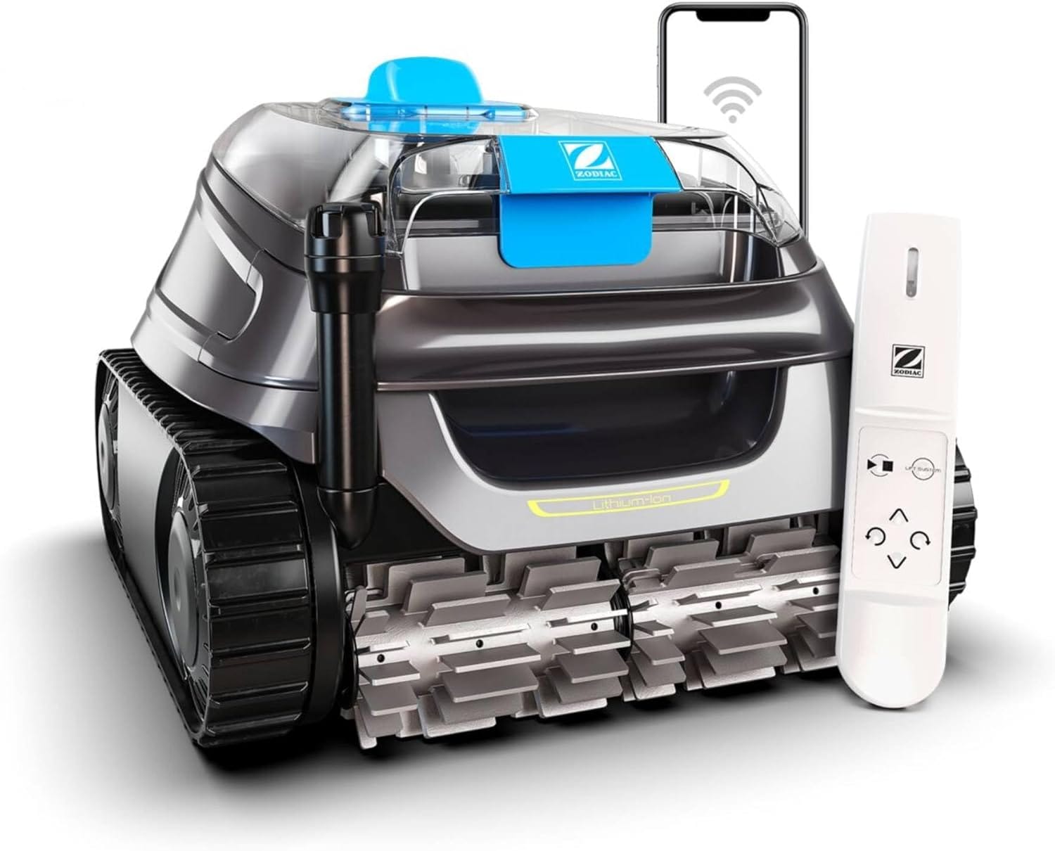 Zodiac Freedom Plus Control robot limpiafondos inalámbrico batería litio sin cable piscinas 12x6m